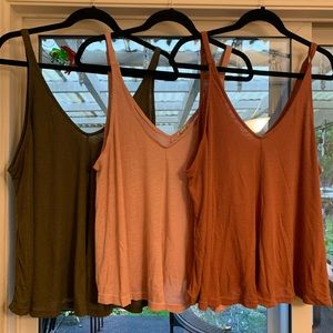 Free people Dani Tanks (3 pack)